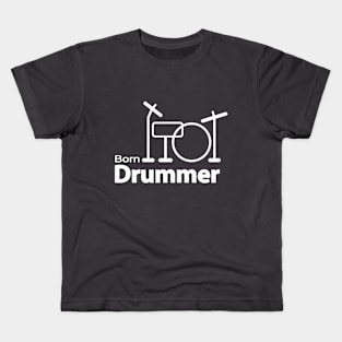 Born Drummer Kids T-Shirt